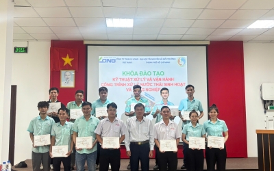 Khép lại thành công khóa bồi dưỡng nghiệp vụ kỹ thuật xử lý nước thải tại Tây Ninh